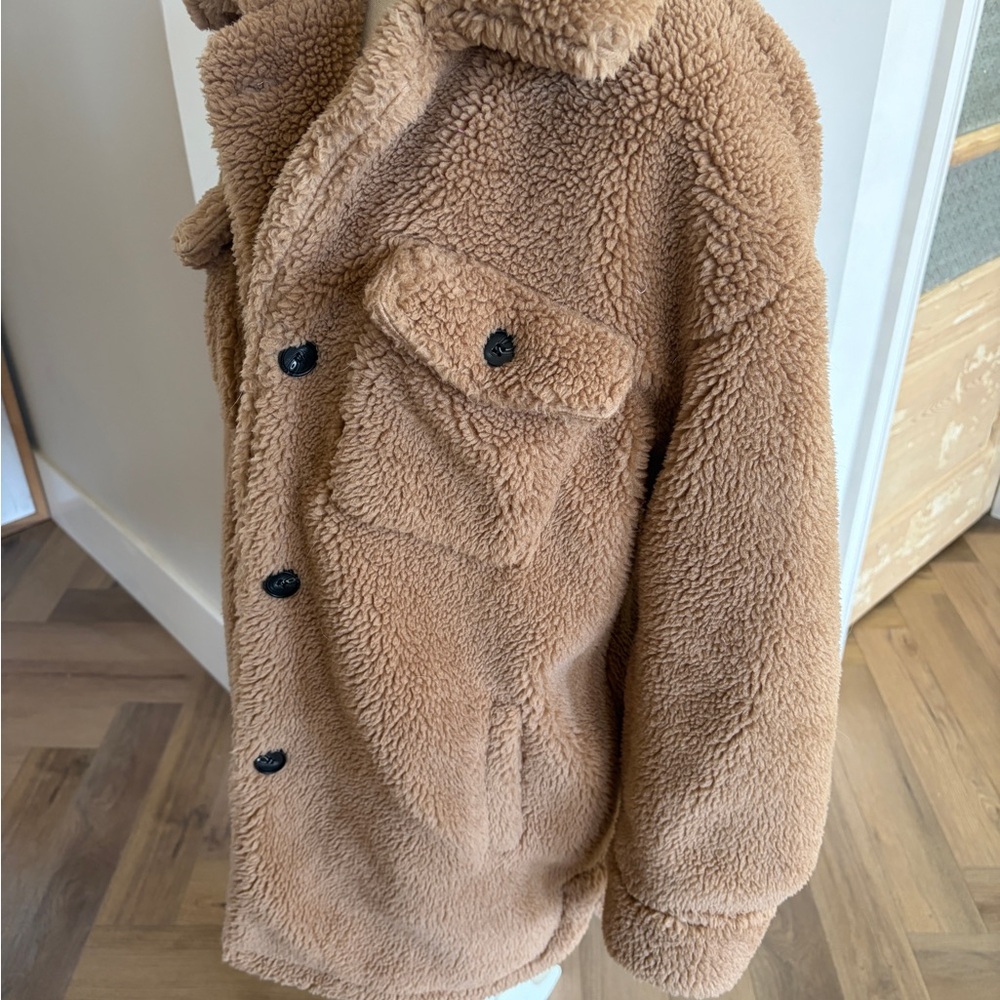 Lucky Brand Tan Teddy Jacket - Picture 2 of 4